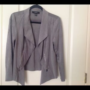 Faux Suede Crop jacket